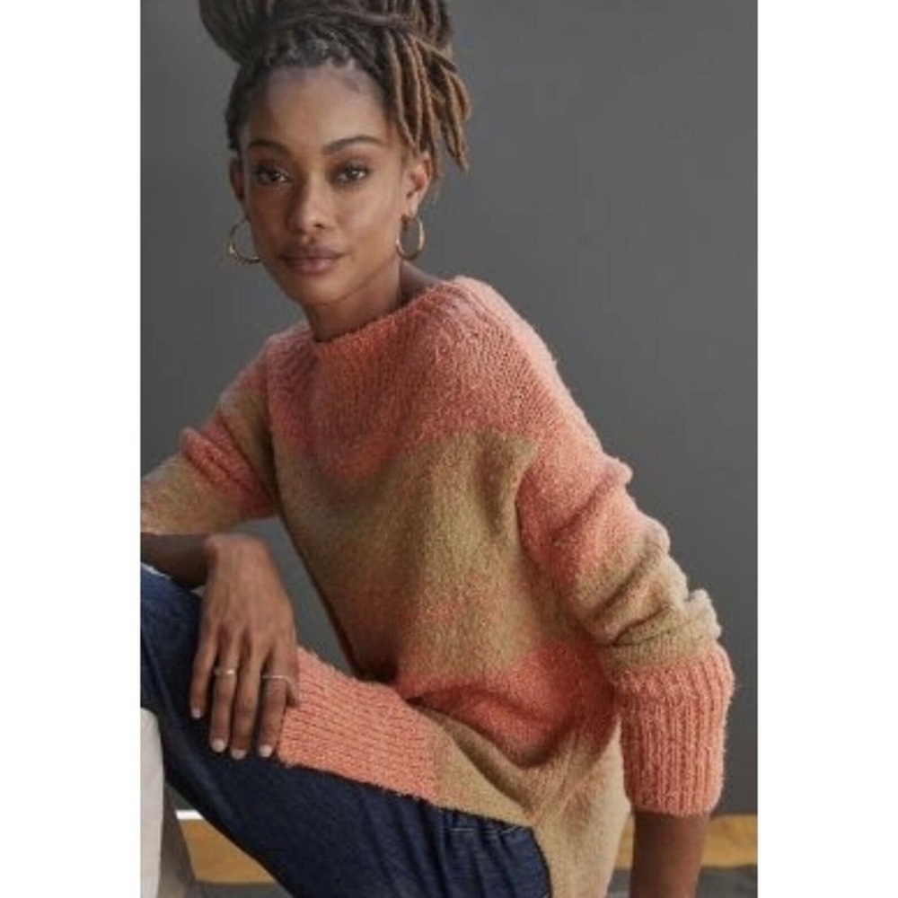 Anthropologie Pilcro Women's Rugby Tunic
Sweater Orange Tan Knit‎ Long - Picture 15 of 15